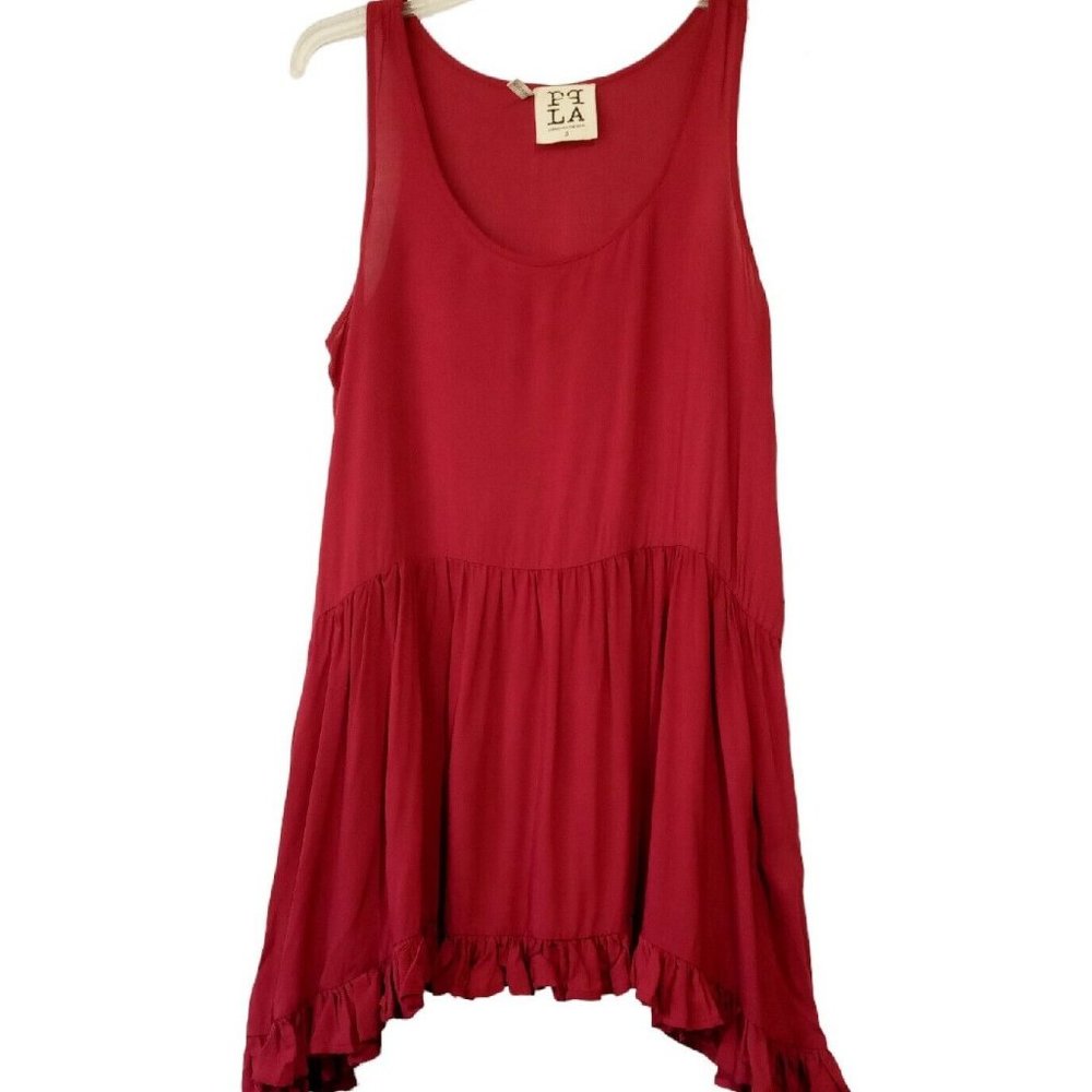 Ppla Clothing Co. Wine/Burgundy Tunic Tank Top sz Small Style-35031008 GUC